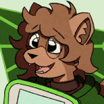 Maple the Pine Marten all excited over a lime iBook