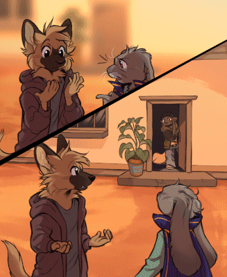 A newly-transmogrified Kevin and Theo are joined by an unsuspecting host